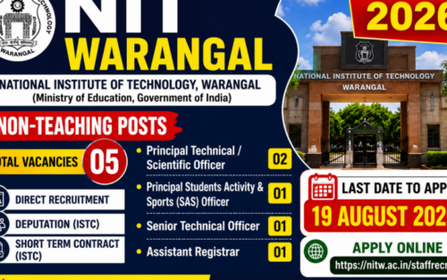 NIT Warangal Recruitment 2026 | Apply Online for Non-Teaching Posts | TS Jobs