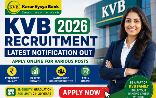KVB Recruitment 2026: Apply Online for Various Bank Jobs | Freshers & Graduates Eligible