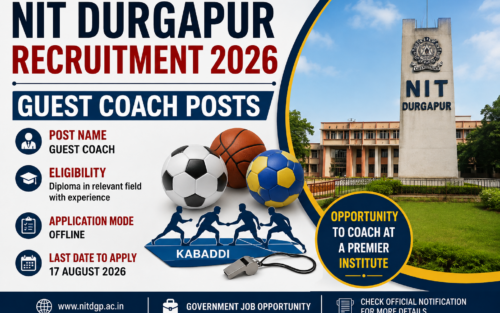 NIT Durgapur Recruitment 2026: Guest Coach Posts, Eligibility, Apply Offline