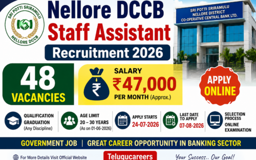 Nellore DCCB Staff Assistant Recruitment 2026 – 48 Vacancies
