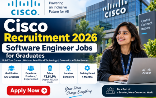Cisco Recruitment 2026: Software Engineer Jobs for Graduates, Check Salary, Eligibility and How to Apply